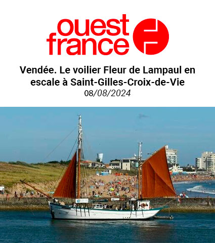 Vendée. Le voilier Fleur de Lampaul en escale à Saint-Gilles-Croix-de-Vie