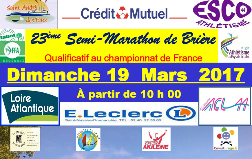 Semi-marathon de Brière – ESCO 44 de Saint-André des Eaux