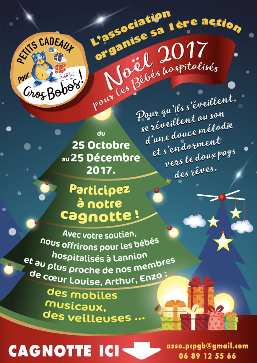 Noël 2017 pour les Bébés hospitalisés