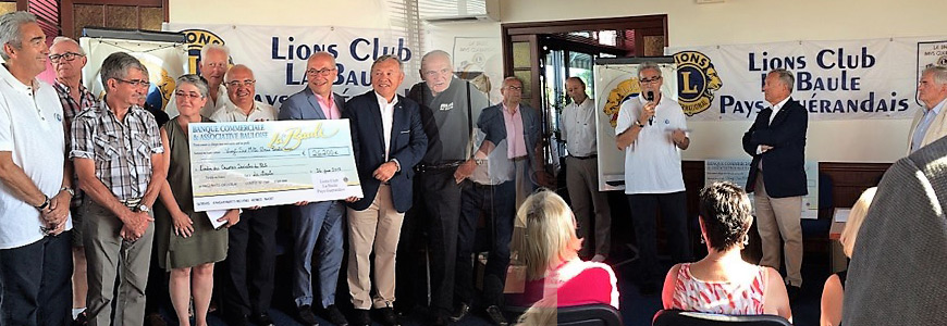 Le soutien du LION'S Club La Baule Pays Guérandais