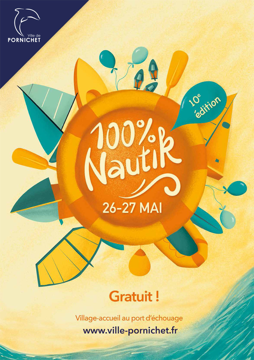 Matelots de la Vie à la 10ème édition de 100%Nautik (Affiche)