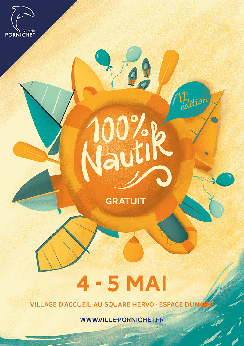 affiche 100% NAUTIK 2019 de Pornichet