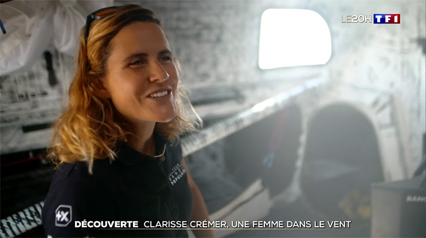 Clarisse Cremer, Marraine des Matelots de la Vie au journal de 20 heures de TF1