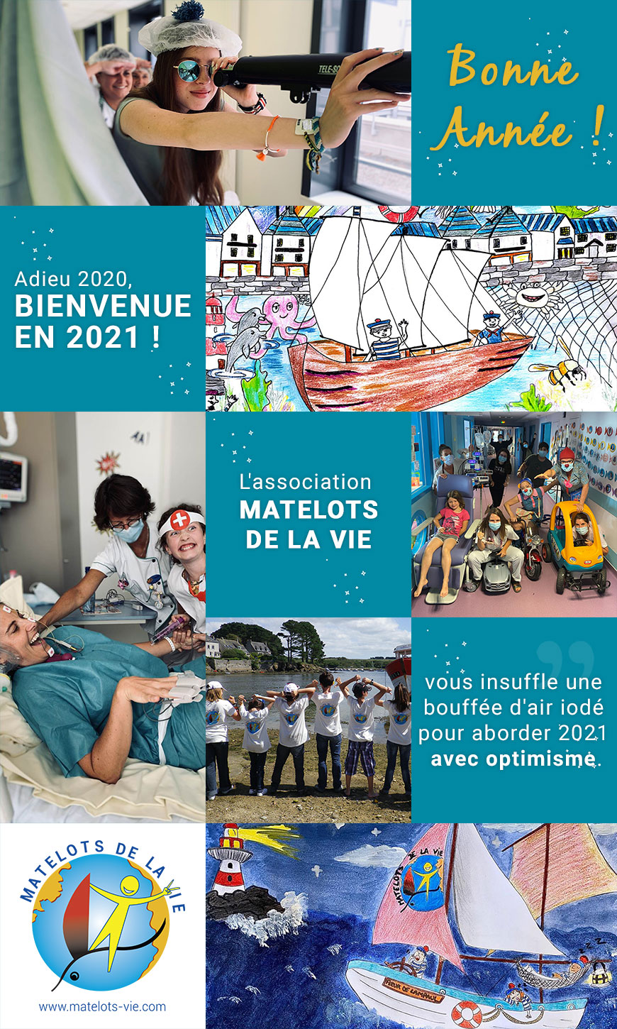 Bonne année 2021 avec les Matelots de la Vie