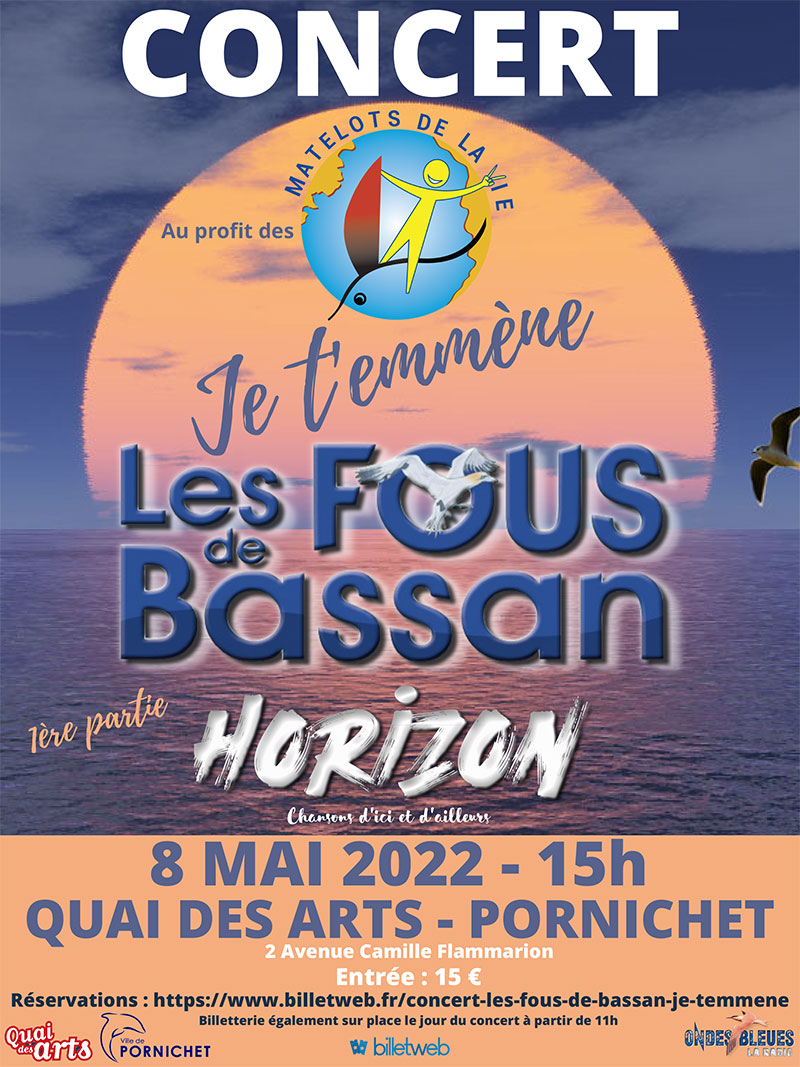 Concert les Fous de Basssan pour les Matelots de la Vie