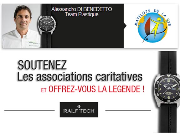 Les montres Ralf Tech mises en vente au profit des Matelots de la Vie