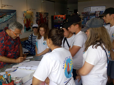 Carnet de bord du 28 juillet 2019 : Atelier peinture, Crozon, et autres constructions de la seconde guerre mondiale. 