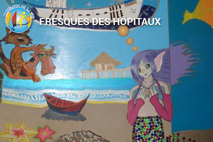 Fresque des hôpitaux participant au Challenge des Matelots de la Vie 2007