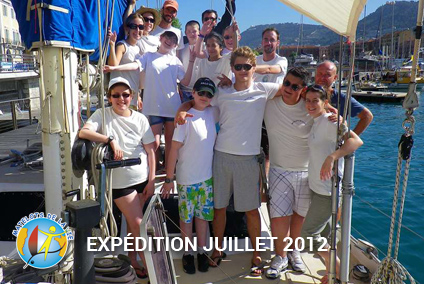 Expédition de Juillet 2012 à bord du voilier Patriarc'h