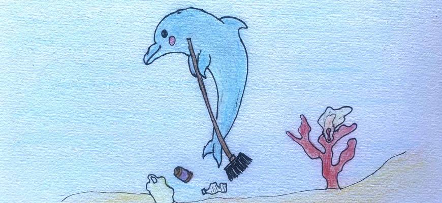 Concours dessins juillet 2023 : Les animaux marins nettoient les océans !