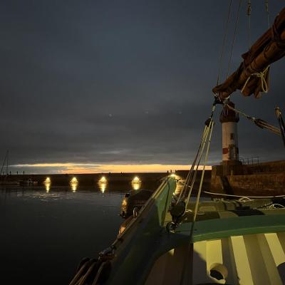 Coucher de soleil au port Tudy