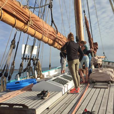 Vue du bateau pendant la navigation 