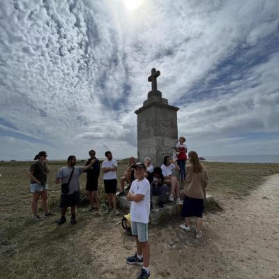 La calvaire, avec une magnifique vue sur les îles (Belle-Île, l’ile aux cheveux et l’île d’Houat)