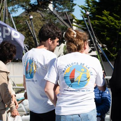 Goûter de bénévoles et visite du maire de Pouliguen © Thierry Giraud