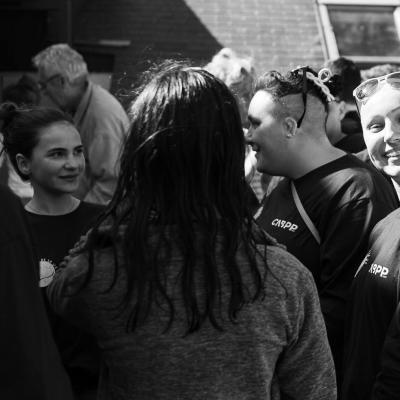 Goûter de bénévoles et visite du maire de Pouliguen © Thierry Giraud