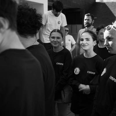 Goûter de bénévoles et visite du maire de Pouliguen © Thierry Giraud