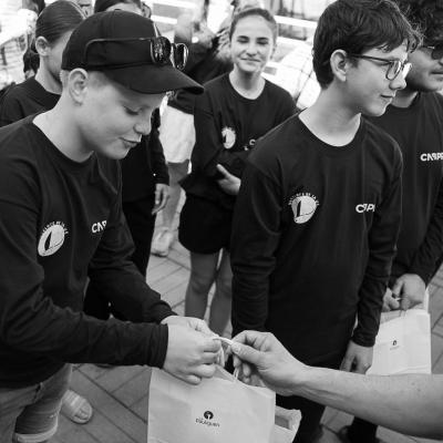 Goûter de bénévoles et visite du maire de Pouliguen © Thierry Giraud
