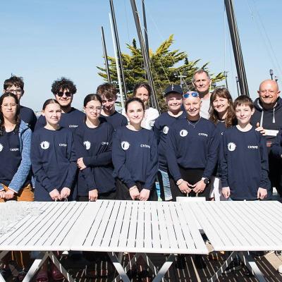Goûter de bénévoles et visite du maire de Pouliguen © Thierry Giraud