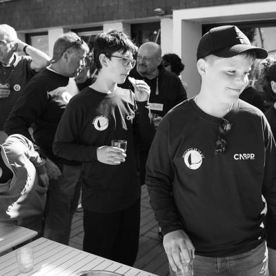 Goûter de bénévoles et visite du maire de Pouliguen © Thierry Giraud