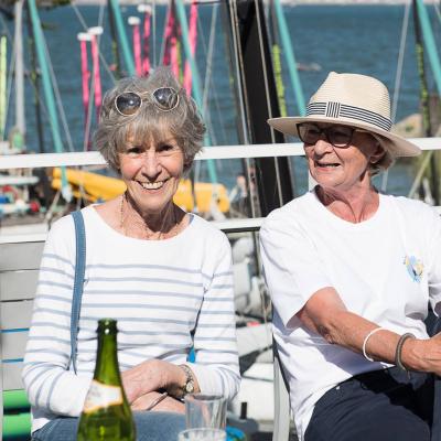 Goûter de bénévoles et visite du maire de Pouliguen © Thierry Giraud