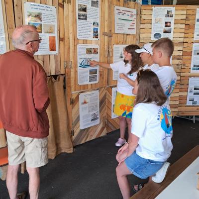 Découverte de l’histoire maritime de Pornic et de la Baie de Bourgneuf avec Jean et Lise, Marie, Telma et Gabin