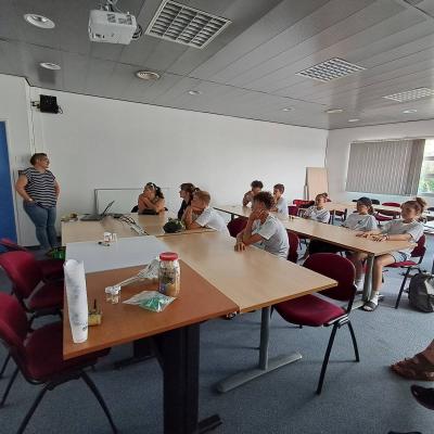 Pelagis en pleine présentation ! Merci à eux