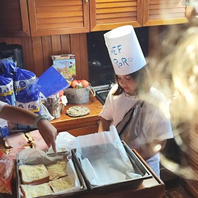 Chef Roro à la cuisine