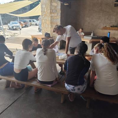 Briefing de Marti pour le snorkeling 