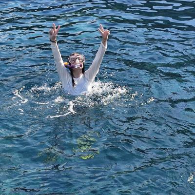 Snorkeling devant STARESO, un vrai aquarium naturel.