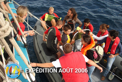 Vidéos de l'expédition d'août 2006 en partenariat entre les Matelots de la Vie et la Fondation Nicolas Hulot