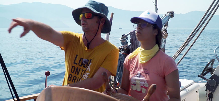 Découverte de Girolata et explication du navire
